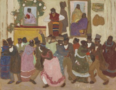 Táncoló emberek: Candombe alkotó: Pedro Figari