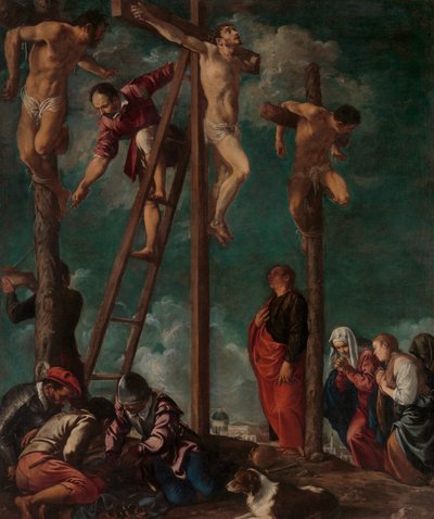 A keresztre feszítés, kb. 1625-30. alkotó: Pedro Orrente