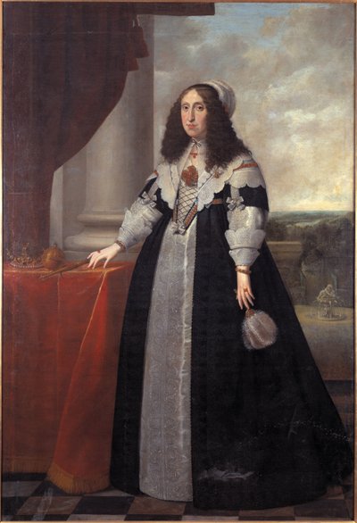 Cecile Renee osztrák főhercegnő, lengyel királynő – Cecilia Renata osztrák főhercegnő (1611-1644), lengyel királynő portréja, Danckers de Rij, Peeter (kb. 1605-1661). olajfestmény alkotó: Peeter Danckers de Rij