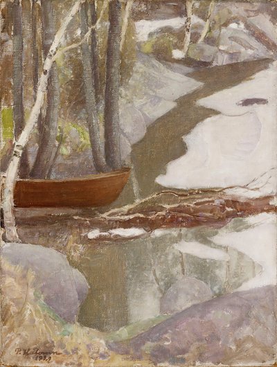 Tavaszi táj, 1929. alkotó: Pekka Halonen