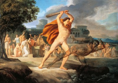 Herkules legyőzi Thanatost (olaj, vászon) alkotó: Pelagio Palagi