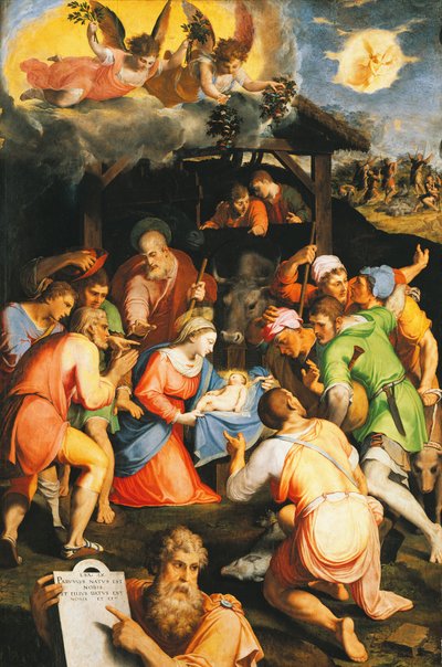 Pásztorok imádása, Pellegrino Tibaldi (1541-1583) alkotó: Pellegrino Tibaldi