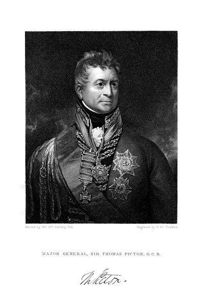 Sir Thomas Picton, brit katona, 19. század. alkotó: Peltro William Tomkins