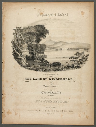 Ó, békés tó! A windermere-i tavon írt sorok alkotó: Pendleton