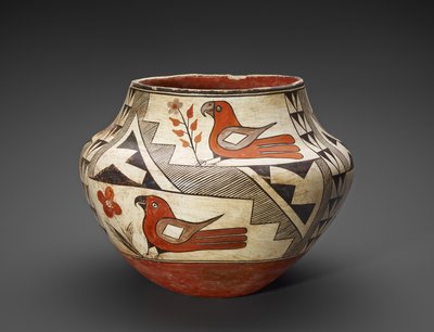 Jar (Olla) papagájokkal alkotó: People Acoma