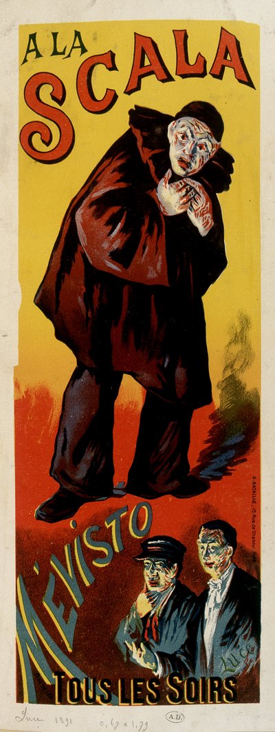 Mévisto mim a párizsi „La Scala” színházában alkotó: Percival de Luce