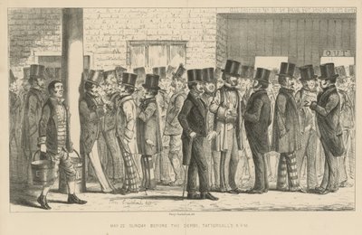 Vasárnap a derbi előtt alkotó: Percy Cruikshank
