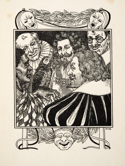 Beszélgető papagáj, az Állatok száz anekdotájából, kocsma. 1924 (metszet) alkotó: Percy J. Billingshurst