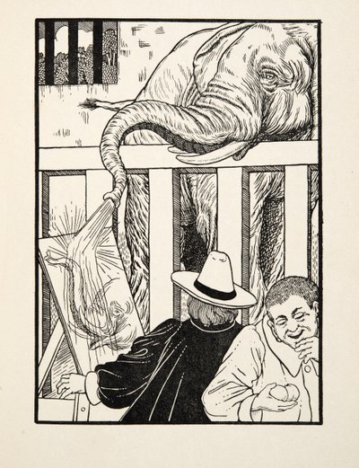 A nevetségessé válás érzése, az Állatok száz anekdotájából, pub. 1924 alkotó: Percy J. Billingshurst