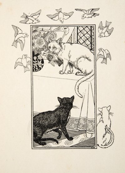 Egyedülálló közbeszólás, az Állatok száz anekdotájából, pub. 1924 (metszet) alkotó: Percy J. Billingshurst