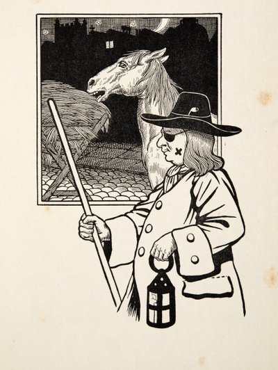 Táplálkozás, az Állatok száz anekdotájából, kocsma. 1924 alkotó: Percy J. Billingshurst