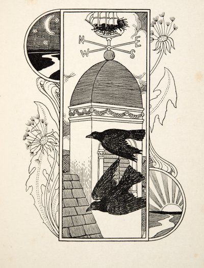 Strange Rooks, az Állatok száz anekdotájából, pub. 1924 alkotó: Percy J. Billingshurst