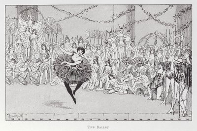 Tánc: A balett (litho) alkotó: Percy Macquoid