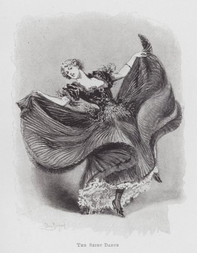 Tánc: Szoknyatánc (litho) alkotó: Percy Macquoid