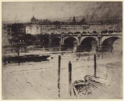 Waterloo híd (litho) alkotó: Percy Robertson