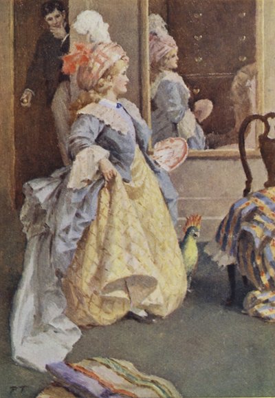 Illusztráció a kis nők számára, Louisa M Alcott (színes litó) alkotó: Percy Tarrant