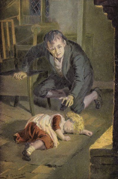Illusztráció Silas Marnerhez, George Eliot (színes litó) alkotó: Percy Tarrant