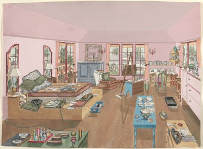 Hálószoba, 1940 alkotó: Perkins Harnly