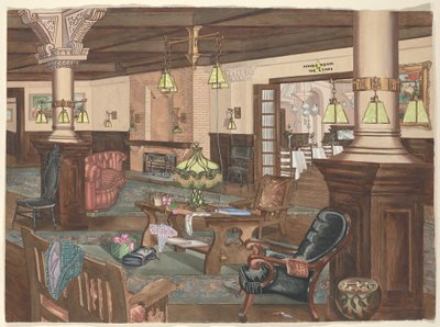 Hollywood Hotel Lobby, 1902 alkotó: Perkins Harnly