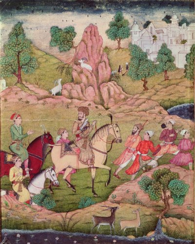 Sólyomvadászat, Szafavida-dinasztia (1502-1736) alkotó: Persian School