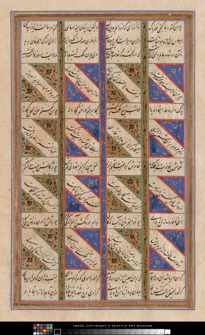 Korán levél alkotó: Persian School