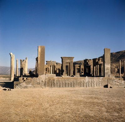 "" I. Dareiosz palotája (i.e. 550-486) Persepolisban (Irán) ", Az Aimenidák Perzsa Birodalom helye. Kr.e. 6-5 alkotó: Persian School