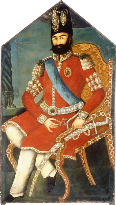Mohamed Shah portréja, c. 1850 alkotó: Persian School