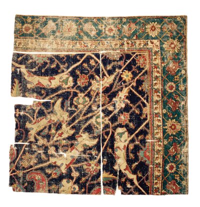 Tabriz medalion szőnyegtöredék, Északnyugat-Perzsia, 16. század közepe alkotó: Persian School