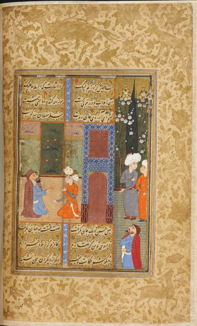 Fiatal herceg és egy dervis, illusztráció a „Majalis al-