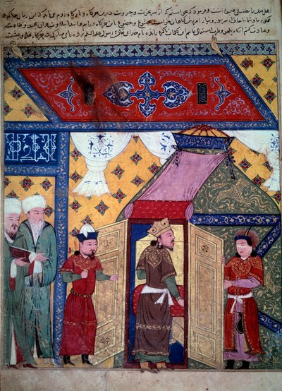 a Ghazan uralkodó (Ghazan kán vagy Ghazan Mahmud, Arghoun fia és Perzsia ilkánja alkotó: Persian School