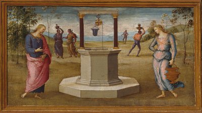 Krisztus és a szamáriai asszony, 150005. alkotó: Perugino