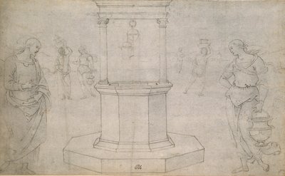 Krisztus és a szamáriai asszony, 15. század vége – 16. század eleje alkotó: Perugino