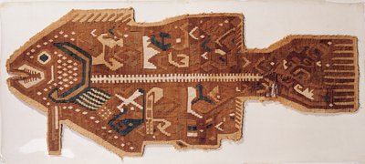 Hal gyapjú hasított kárpit (textil) alkotó: Peruvian School