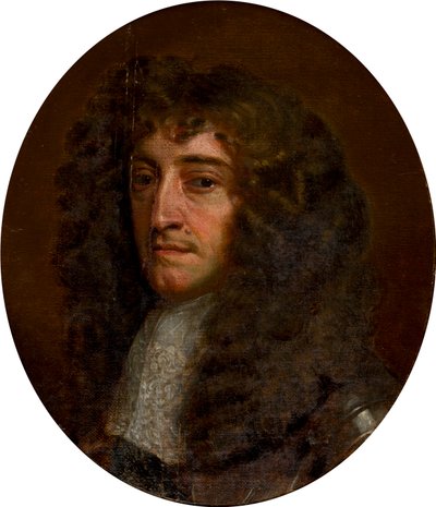 Rupert rajnai herceg portréja (1619-1682), 1618-80 körül (olaj a fedélzeten) alkotó: Peter (follower of) Lely