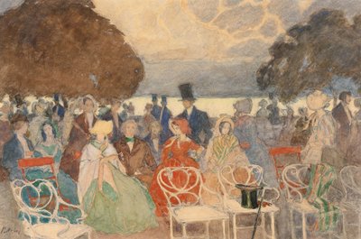 Kerti buli (papíron gouache-val) alkotó: Peter Alexandrovich Nilus