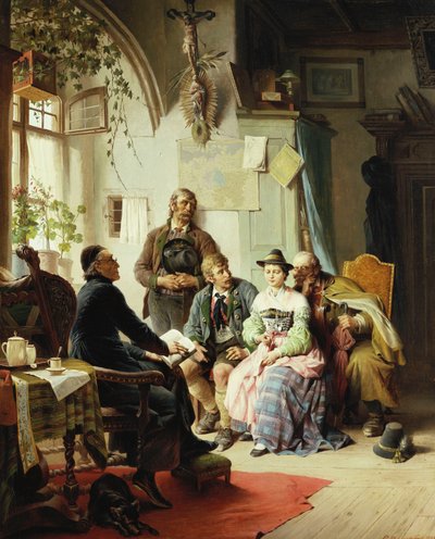 A házassági utasítások, 1878 alkotó: Peter Baumgartner