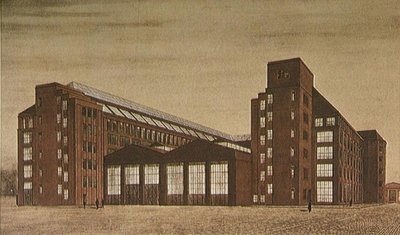 AEG magasfeszültségű gyár, Berlin alkotó: Peter Behrens