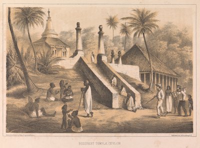 Buddhista templom, Ceylon alkotó: Peter Bernhard Wilhelm Heine
