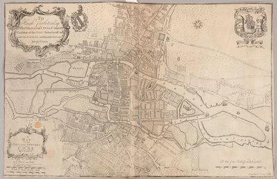 Cork városának és külvárosainak térképe alkotó: Peter Butler