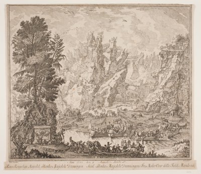 Anno 1733 augusztus 9-én Ő Királyi Felsége Őfelsége a Királynő és Ő Felsége a Királynő Asszonya ezen a Mansseidet-mezőn utazott alkotó: Peter Cramer