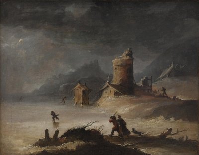Táj Korcsolyázókkal alkotó: Peter Cramer
