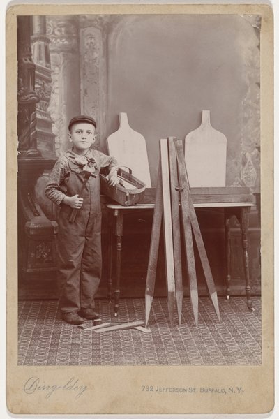 Egy ács segéd portréja,c. 1900 (fotó) alkotó: Peter Dingeldey