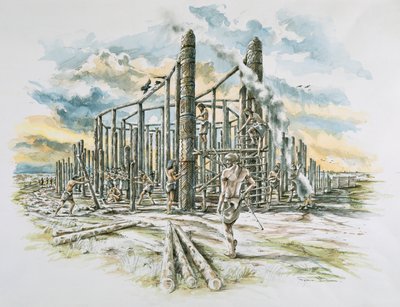 Durrington Walls, Wiltshire, Kr.e. 2500, 2000-es évek eleje alkotó: Peter Dunn