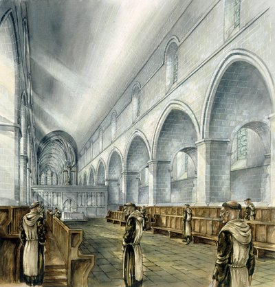Rievaulx apátság, 13. század, 1990-2010 alkotó: Peter Dunn