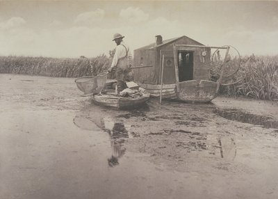 Az angolnafogó otthona, 1886 körül alkotó: Peter Emerson und Thomas Goodall