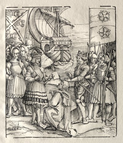 Maximilian békét köt VII. Henrikkel. alkotó: Peter Flötner