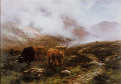 Táj szarvasmarhával alkotó: Peter Graham