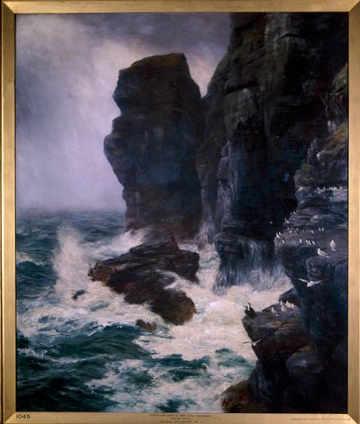 „Ribbed and Paled in by Rocks Unscaleable”, 1885. alkotó: Peter Graham