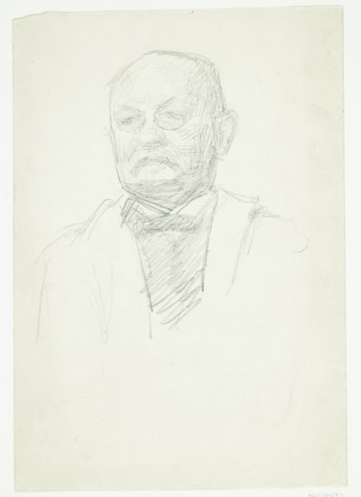 Kristian Zahrtman festő portréja. Mellkép alkotó: Peter Hansen
