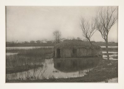 Nádas csónakház, XXXI. tábla az Életről és a tájról a norfolki táblákon alkotó: Peter Henry Emerson